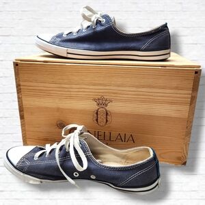 Converse All Star Chuck Taylor Canvas Blue Low Top Sneakers Size 9 W